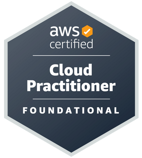AWS Certified Cloud Practitioner badge